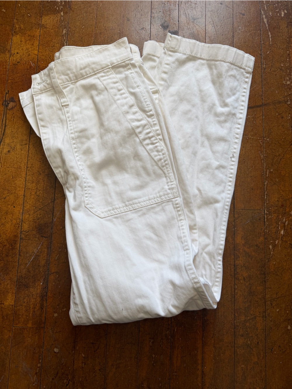 Madewell White straight leg Jeans